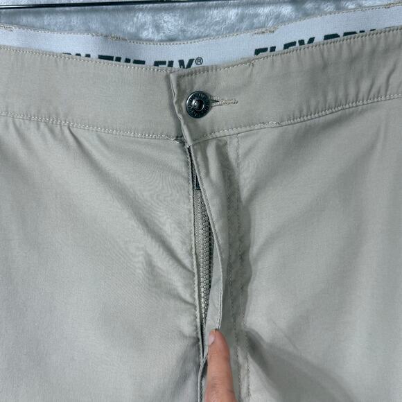 Duluth Trading Relaxed Fit Flex Dry Fly Cargo Shorts‎ Mens 46 Khaki - Picture 4 of 11